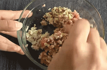 【豆腐丸子】搅拌腌制