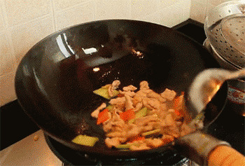 【滑溜里脊】翻炒