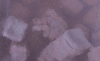 【萝卜牛肉煲】焯水