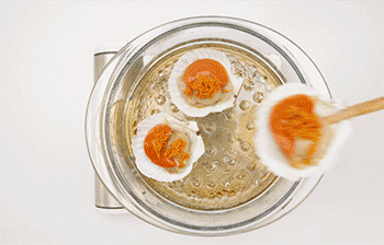 【蒜泥粉丝蒸扇贝】蒸