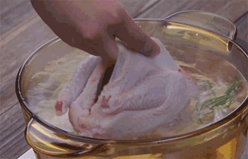 【上海醉鸡】放入童子鸡