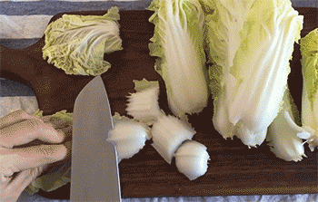 【醋溜白菜】斜切块