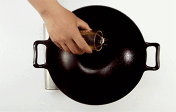 【葱油蚕豆】起油