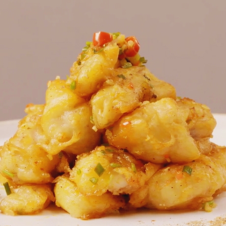 【椒盐九肚鱼】成品图