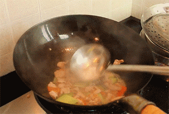 【滑溜里脊】勾芡