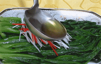 【白灼油麦菜】淋