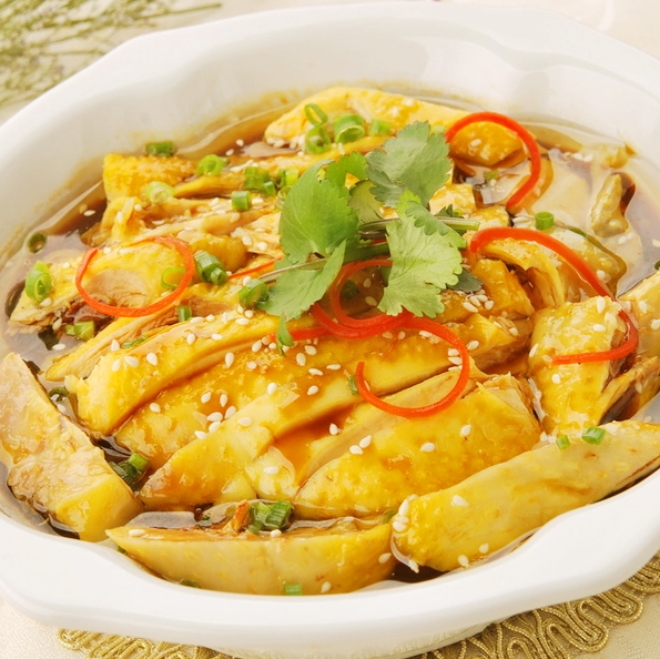 【无水葱油鸡】成品图