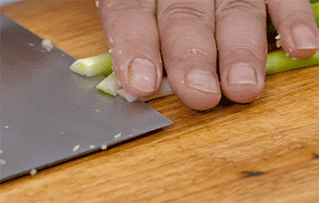 【扬州狮子头】葱