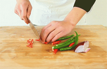 【火爆腰花】青红椒