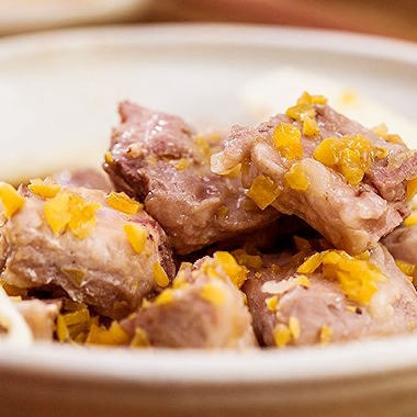 【酸梅蒸排骨】成品图