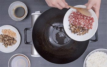 【生炒糯米饭】爆香