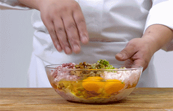 【扬州狮子头】搅