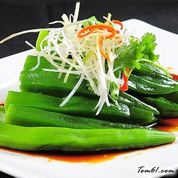 白灼秋葵的做法