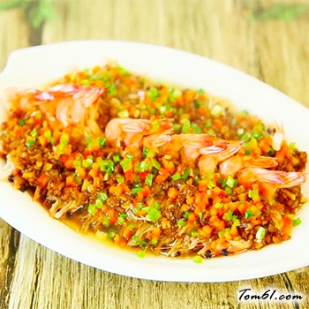 蒜蓉开边虾的做法