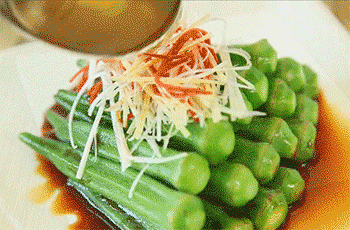 【白灼秋葵】浇