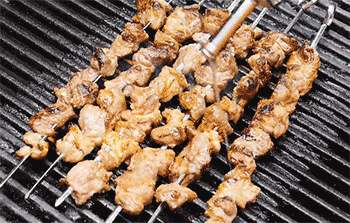 【羊肉串】刷油