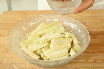 【鱼香茄条】加水