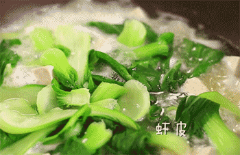 【青菜豆腐汤】加虾皮