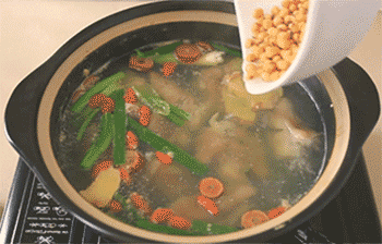 【猪脚汤】加黄豆