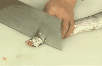 【糖醋带鱼】切段