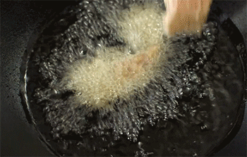 【椒盐鱼排】炸