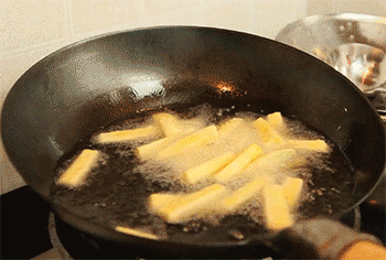 【鱼香茄条】炸