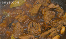 【香辣牛肉】加盖烧开