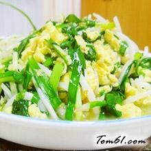 韭菜炒鸡蛋的做法2