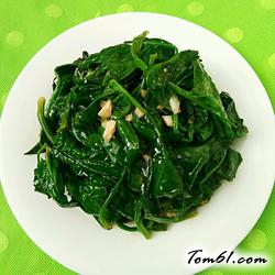 蒜香菠菜的做法