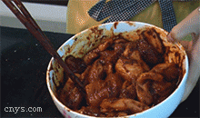 【粉蒸肉】加入水