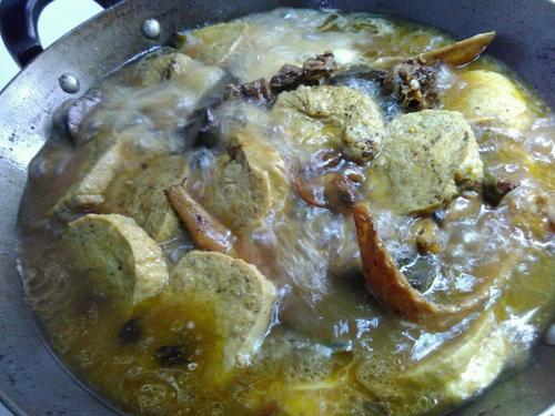 【素鸡烧老鹅】