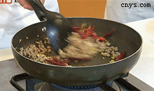 【干煸四季豆】肉末入味