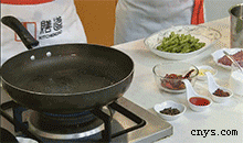 【干煸四季豆】炒肉末准备工作