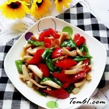 耗油彩椒鱿鱼的做法