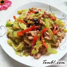 豉香肉末炒苦瓜的做法