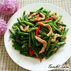 豇豆炒里脊的做法