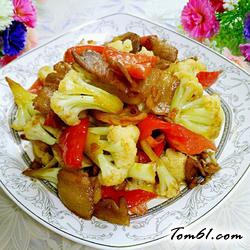 腊肉干煸菜花的做法