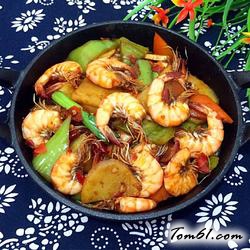 香辣基围虾的做法