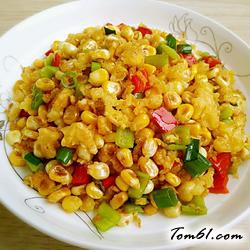 双椒甜玉米的做法