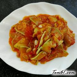 西红柿茭白的做法