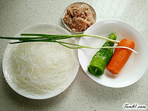 【肉末炒粉丝】