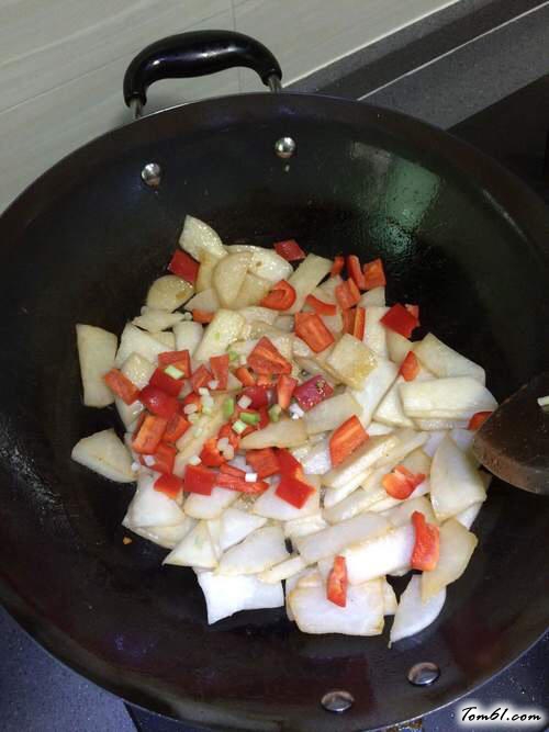 【凉薯炒肉片】