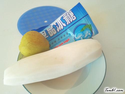 【冰糖白萝卜雪梨汤】