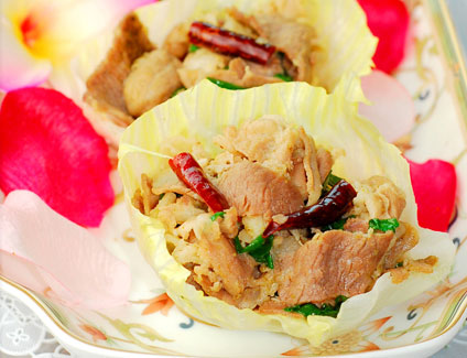 西生菜肥羊卷，超简单的家常小炒