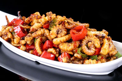 椒爆鱿鱼须，爆炒鱿鱼须的美味私房做法