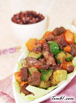 沙茶牛肉粒的私房做法，炒牛肉加点沙茶酱很