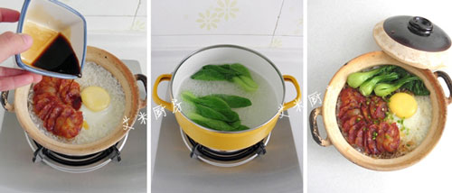 私房腊味煲仔饭怎么做色香味俱全图片3