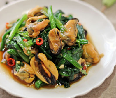 海虹凉拌菠菜，鲜味十足的凉拌菠菜