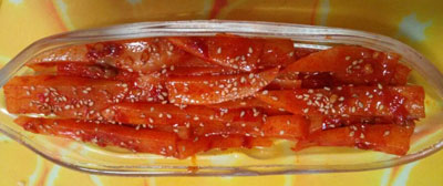 私房腌萝卜条，超好吃超漂亮的下饭菜