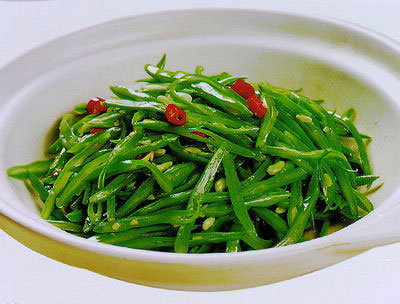 凉拌眉豆角的私房做法，好吃的私房凉拌眉豆